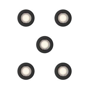 Philips - SADA 5x Podhledové svítidlo PERIDOT 1xGU10/7W/230V černá 872110303715200 obraz