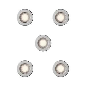 Philips - SADA 5x Podhledové svítidlo PERIDOT 1xGU10/7W/230V stříbrná 872110303717600 obraz