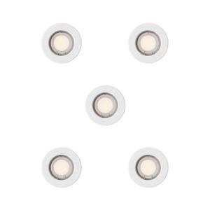 Philips - SADA 5x Podhledové svítidlo PERIDOT 1xGU10/7W/230V bílá 872110303713800 obraz