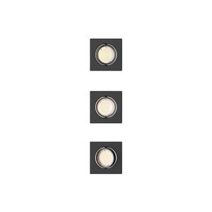 Philips - SADA 3x Podhledové svítidlo PERIDOT 1xGU10/7W/230V černá 872110303703900 obraz