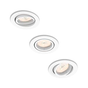 Philips - SADA 3x Podhledové svítidlo PERIDOT 1xGU10/7W/230V bílá 872110303697100 obraz