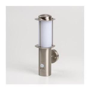 LED Venkovní nástěnné svítidlo se senzorem pohybu 1xE27/4, 9W/230V IP44 mat chrom 9A21987 obraz