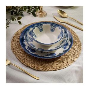 Jídelní sada 24 ks modrá/bílá/porcelán 520ZNO1104 obraz