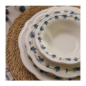 Jídelní sada 24 ks bílá/modrá/porcelán 520ZNO1101 obraz