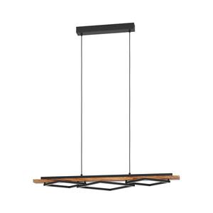Eglo 901933 - LED St. lustr na lanku BOYAL 2xLED/13W/230V+ LED/16W černá/hnědá 901933 obraz