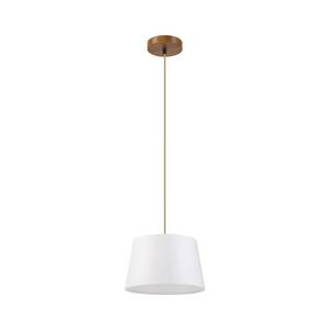Lustr na lanku AIDA 1xE27/60W/230V pr. 25 cm dub/hnědá/bílá LM-1.98/DĄB RUSTIK/250 obraz
