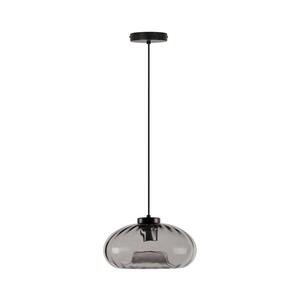 Osram - Lustr na lanku DECOR SMOKE 1xE27/12W/230V pr. 28 cm černá/kouřová šedá 4058075850002 obraz