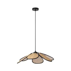Osram - Lustr na lanku DECOR RATTAN 1xE27/15W/230V pr. 58 cm béžová/černá 4058075847187 obraz