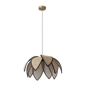 Osram - Lustr na lanku DECOR RATTAN 1xE27/15W/230V pr. 48 cm béžová/černá 4058075847248 obraz