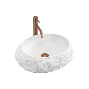 REA-U7350 - Umyvadlo na desku MIKA 38x50 cm bílá/imitace kamene REA-U7350 obraz