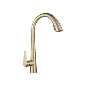 REA-B5312 - Dřezová baterie s vytahovací sprškou ROSS 43 cm broušená zlatá REA-B5312 obraz