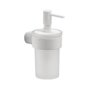 Gedy - Nástěnný dávkovač mýdla PIRENEI 110 ml mléčné sklo/matná bílá PI8102 obraz
