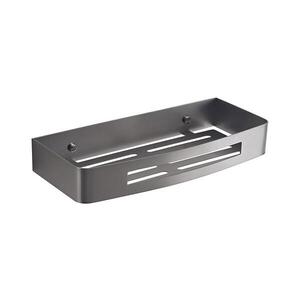 Gedy - Nástěnná police do sprchy SMART 30x12, 8 cm metalicky šedá 241781 obraz
