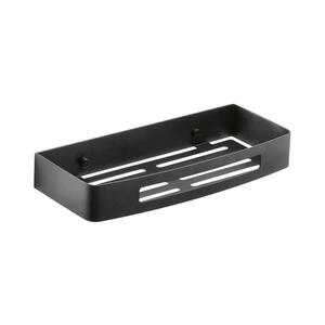 Gedy - Nástěnná police do sprchy SMART 30x12, 8 cm matná černá 241714 obraz