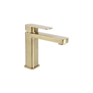 REA-B0976 - Umyvadlová baterie ARLO 17 cm broušená zlatá REA-B0976 obraz