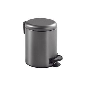 Gedy - Odpadkový koš POTTY 3 l Soft Close metalicky šedá 320981 obraz
