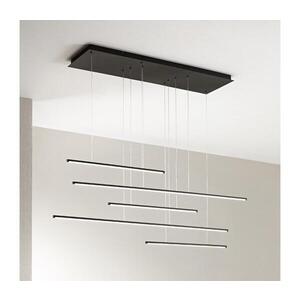 Ondaluce - LED Stmívatelný lustr na lanku GENIUS LED/72W/230V černá SO.GENIUS/5O-NERO obraz