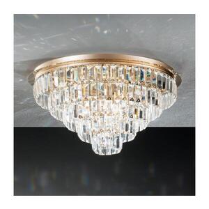 Ondaluce - Křišťálové stropní svítidlo CASTLE 12xG9/7W/230V pr. 60 cm zlatá PL.CASTLE/MD-ORO obraz