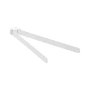 Gedy - Nástěnný věšák na ručníky PIRENEI 35, 9 cm matná bílá PI2302 obraz