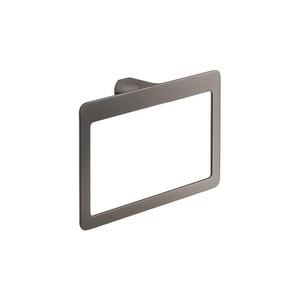 Gedy - Nástěnný věšák na ručníky PIRENEI 15x23 cm metalicky šedá PI7081 obraz