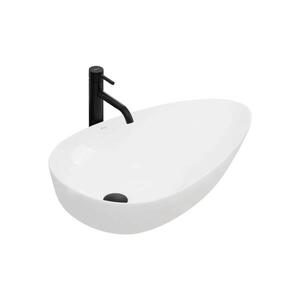 REA-U8537 - Umyvadlo na desku GRETA 40x65, 5 cm keramika/lesklá bílá REA-U8537 obraz