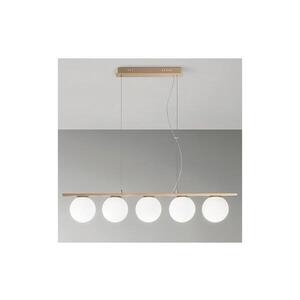 Ondaluce - Lustr na lanku MONILE 5xE14/10W/230V zlatá/bílá SO.MONILE/5-ORO obraz