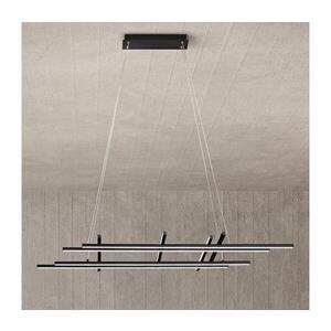 Ondaluce - LED Stmívatelný lustr na lanku MOVIDA LED/114W/230V černá SO.MOVIDA/NERO obraz