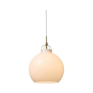 Halo Design 748068 - Lustr na lanku TOSCANA 1xE27/40W/230V pr. 36 cm krém./mosaz 748068 obraz