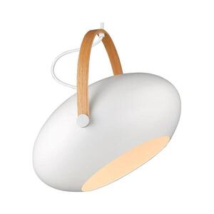 Halo Design 734375 - Lustr na lanku DC 1xE27/40W/230V pr. 40 cm bílá/dub 734375 obraz