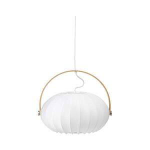 Halo Design 746347 - Lustr na lanku DC 1xE27/40W/230V pr. 40 cm bílá/dub 746347 obraz
