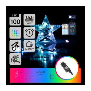 B.V. - LED RGBICW Venkovní řetěz 100xLED/10W/230V 10m IP44 + DO S104033VN obraz