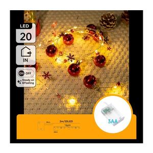 B.V. - LED řetěz 20xLED/3xAA 2m teplá bílá B103033XJ obraz