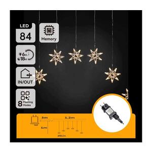 B.V. - LED Venkovní řetěz 84xLED/230V 1, 2x1m IP44 teplá bílá vločky B10303ABGL obraz