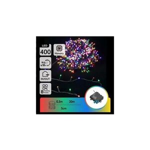 B.V. - LED Venkovní řetěz 400xLED/8 funkcí 4xAA 20, 3 m multicolor B10303KW9 obraz