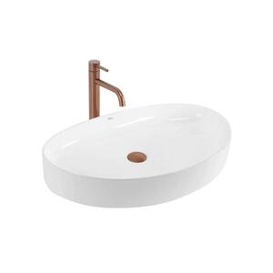REA-U6371 - Umyvadlo na desku JOANA 40, 5x65, 5 cm keramika/lesklá bílá REA-U6371 obraz