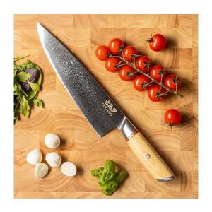Gudaro - Damaškový šéfkuchařský nůž HIKARI 8", 67 vrstev oceli, délka 20 cm GD1005-A obraz