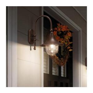 Ideal Lux - Venkovní nástěnná lampa CIMA 1xE27/52W/230V IP43 hnědá 246826 obraz