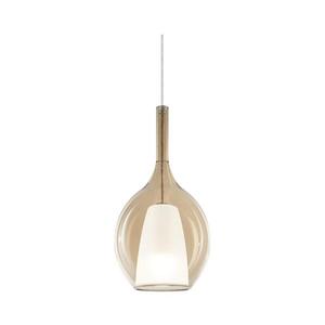 Ideal Lux - Lustr na lanku KALIQUE 1xE27/42W/230V pr. 18 cm kouřová béžová 360003 obraz