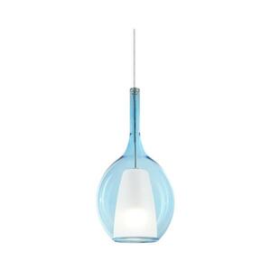 Ideal Lux - Lustr na lanku KALIQUE 1xE27/42W/230V pr. 18 cm kouřová modrá 360041 obraz