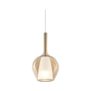 Ideal Lux - Lustr na lanku KALIQUE 1xE27/42W/230V pr. 18 cm kouřová béžová 359885 obraz