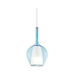 Ideal Lux - Lustr na lanku KALIQUE 1xE27/42W/230V pr. 18 cm kouřová modrá 359960 obraz