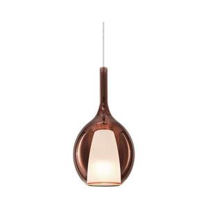 Ideal Lux - Lustr na lanku KALIQUE 1xE27/42W/230V pr. 18 cm kouřová měděná 360027 obraz