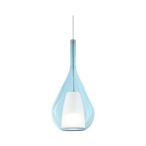 Ideal Lux - Lustr na lanku KALIQUE 1xE27/42W/230V pr. 18 cm kouřová modrá 360089 obraz