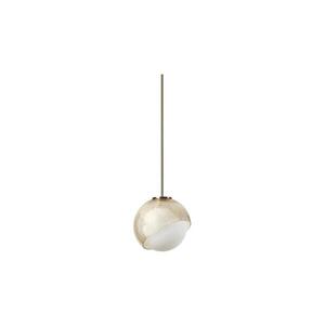 Ideal Lux - Lustr na lanku BLOOM 1xE27/42W/230V pr. 17 cm zlatá/kouřová béžová 366647 obraz