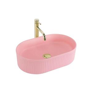 REA-U6376 - Umyvadlo na desku VANDA 31x49 cm keramika/matná růžová REA-U6376 obraz