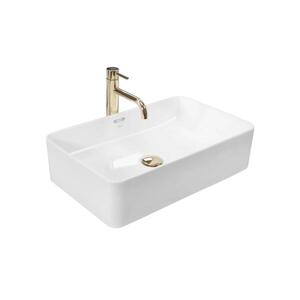 REA-U5055 - Umyvadlo na desku BERTA 35, 5x56 cm keramika/lesklá bílá REA-U5055 obraz