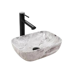 REA-U3321 - Umyvadlo na desku BELINDA MINI 25x36 cm keramika/šedá/imitace kamene REA-U3321 obraz