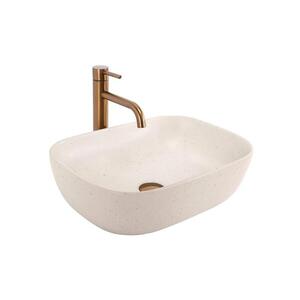 REA-U4000 - Umyvadlo na desku BELINDA 33x46, 5 cm keramika/imitace kamene REA-U4000 obraz