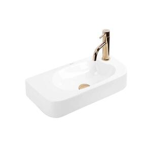 REA-U3610 - Umyvadlo na desku/závěsné ODETTA 25x51 cm keramika/lesklá bílá REA-U3610 obraz
