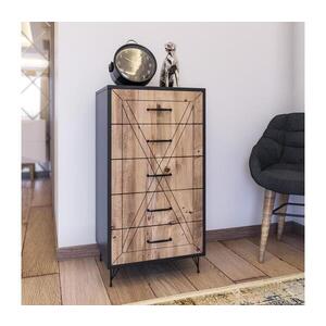 Komoda PLANET 95x50 cm hnědá/antracit 854KLN3402 obraz